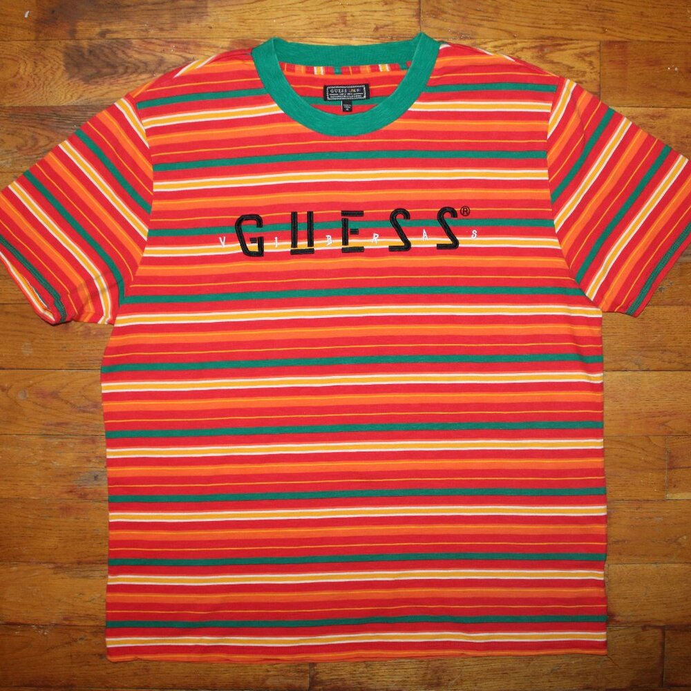 2019 Guess x J Balvin Stripe Shirt